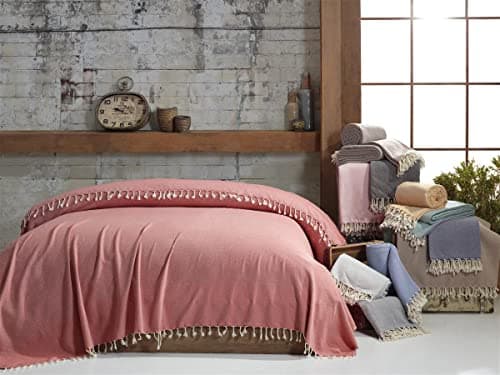 Mixibaby Tagesdecke Anthrazit 220x240 LuxTouch 100% Baumwolle