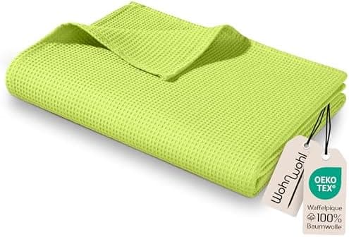 Tagesdecke Grau 100% Baumwolle Pflegeleicht Sommerdecke