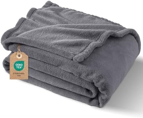 Oeko-Tex Weich Warm Kuscheldecke PHF Flauschig Fleecedecke 130x150cm - Beige, Couch, Sofa & Bett Überwurf