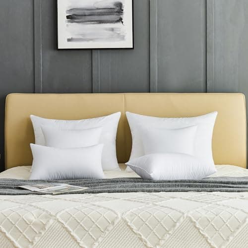 4er Set Kissenfüllung Quadratisch für Wohnzimmer und Couch Kopfkissen Zierkissen Innenkissen Weiße Dekokissen
| 4er Set