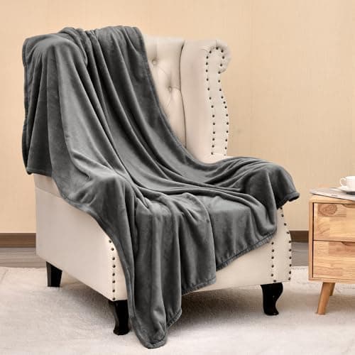 Oeko-Tex Weich Warm Kuscheldecke PHF Flauschig Fleecedecke 130x150cm - Beige, Couch, Sofa & Bett Überwurf