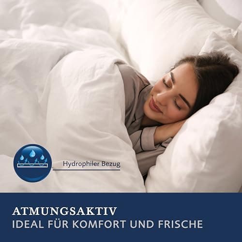 Billerbeck weiches Kuschelkissen D/F - perfekt fürs Wochenende - 40 x 40 cm - Daunen und Federn Mischung