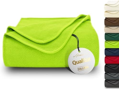 ZOLLNER Kuscheldecke in 130x170 cm - kuschelige und langlebige Fleecedecke - antistatisch und Oeko Tex® Zertifiziert