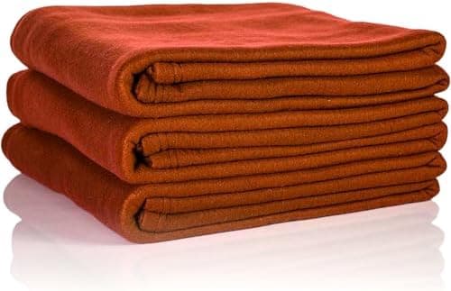 Oeko Tex Fleecedecken 3er Set - jeansblau, 130x160 cm, 200 g/m2 - Sofa- und Couchdecke - Picknick- und Kuscheldecke - OE