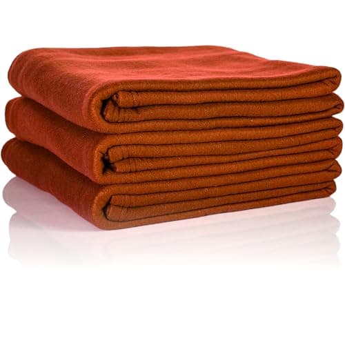 Oeko Tex Fleecedecken 3er Set - jeansblau, 130x160 cm, 200 g/m2 - Sofa- und Couchdecke - Picknick- und Kuscheldecke - OE