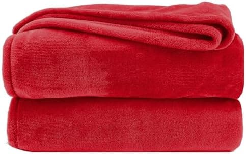 Heimtexland Kuscheldecke flauschig Oekotex warm Super Soft Decke 130x170 cm Bordeaux weinrot