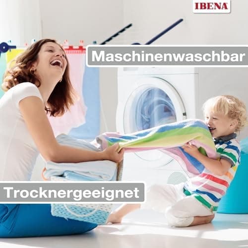 Ibena Kuscheldecke Olbia - flauschig, warm & waschbar, ideal für Kinder im Rose Farbton OEKO-TEX STANDARD 100  
Ibena Ku