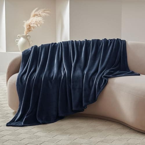 Kuscheldecke WAVVE Flauschig Warm - Sofadecke 150x200 cm Weich für Wohnraum Couchdecke GrauXL