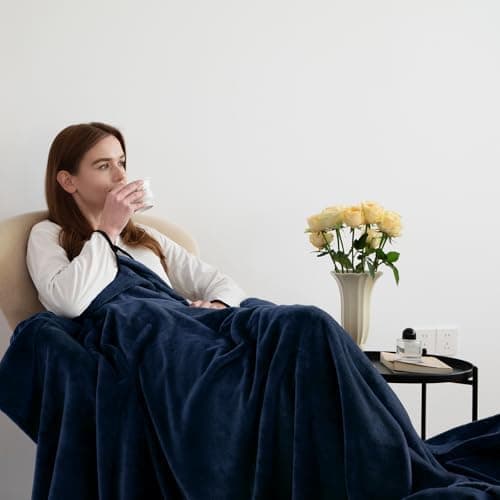 Kuscheldecke WAVVE Flauschig Warm - Sofadecke 150x200 cm Weich für Wohnraum Couchdecke GrauXL