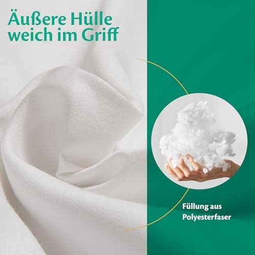 Flowen Kopfkissen 40x40 2er Set Hypoallergene Anti-Milben Weiche Waschmaschinenfest
Flowen Dekokissen 40x40 Hypoallergen