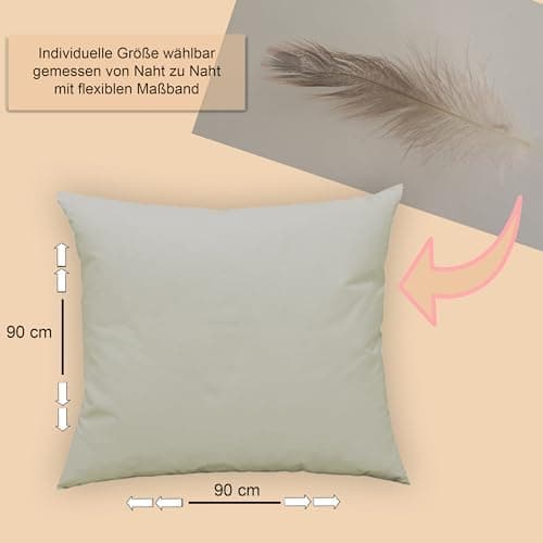 Federkissen 50x50 cm Deko für Sofa und Bett
| Kopfkissen 50x50 cm mit Füllkissen fürComfort und Deko
| Cocktailkissen 5