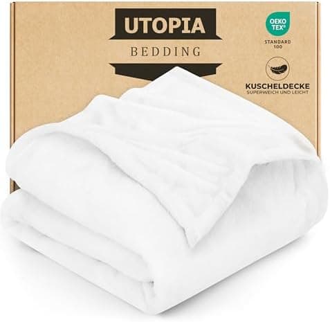 Utopia Bedding Kuscheldecke flauschig Warm für Winter und Sofa