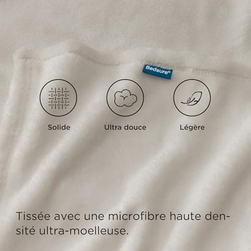 BEDSURE Wohndecke Warm Grau - Weich, Fleecedecke für Frauen, Couch Überwurf 150x200cm