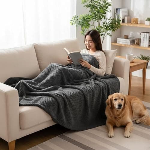 Flauschig Fleecedecke Kuscheldecke für Wohnraum und Schlafzimmer, 130 x 160 cm, Beständig und Langlebige Geschenke, Dun