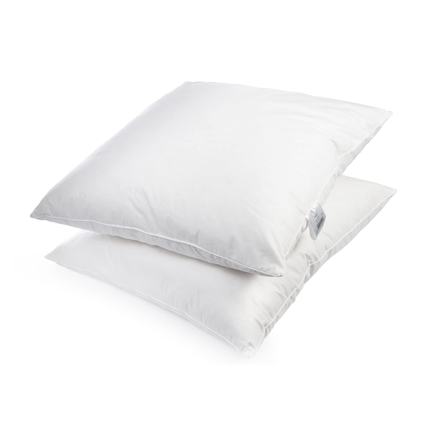 2er Set Premium Qualität Federkissen | Füllung: 1000 Gramm Gänsefedern | Bezug: 100% Baumwolle | 100% Natur Kissen 80x80