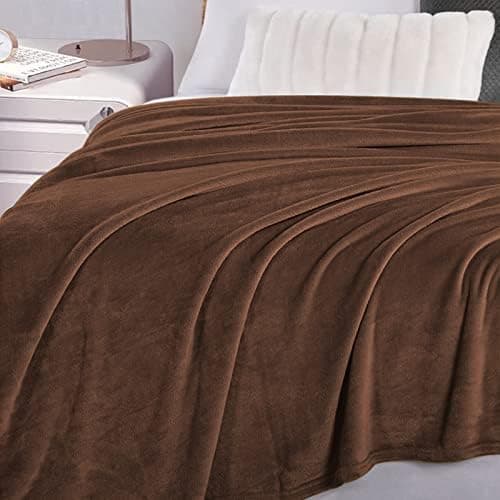 FARFALLAROSSA Oeko-TEX Flauschig Kuscheldecke 130x160 cm - Super Weiche Fleecedecke als Sofaüberwurf - Wohndecke Gelb OE