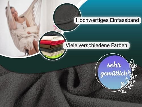ZOLLNER Kuscheldecke in 130x170 cm - kuschelige und langlebige Fleecedecke - antistatisch und Oeko Tex® Zertifiziert