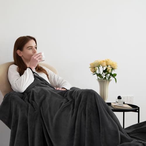 CozyLux Kuscheldecke Flauschig für 4 Jahreszeiten - Weich/Warm/Leicht - Sofa/Bett/Couch 150x200cm Grau