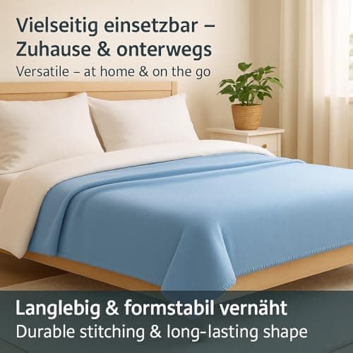 Betz Fleecedecke – weiche Wohndecke & Kuscheldecke – fürs Sofa & Bett – flauschig, leicht, wärmend & pflegeleicht – lila