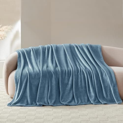 Kuscheldecke WAVVE Flauschig Warm - Sofadecke 150x200 cm Weich für Wohnraum Couchdecke GrauXL