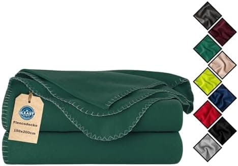 HLKauf Fleecedecke kuschelig, atmungsaktiv und knitterarm 150x200 cm - perfekt für die ganze Familie im Winter-HLKauf-Bl