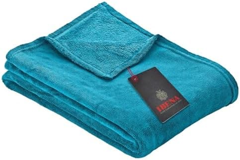 Ibena Kuscheldecke Olbia - flauschig, warm & waschbar, ideal für Kinder im Rose Farbton OEKO-TEX STANDARD 100  
Ibena Ku