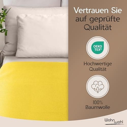 Tagesdecke Grau 100% Baumwolle Pflegeleicht Sommerdecke