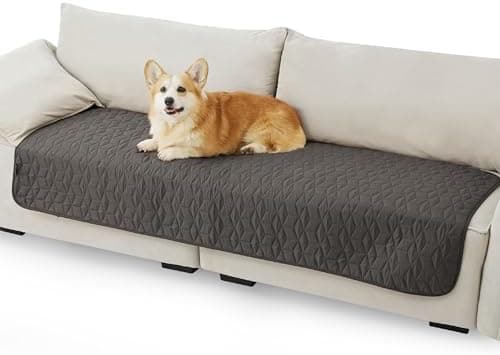 BEDSURE wasserdichte Hundedecke - 76x178 cm rutschfeste Schutzmatte für Couch, waschbar und kratzfest, Grau OEKO-TEX STA