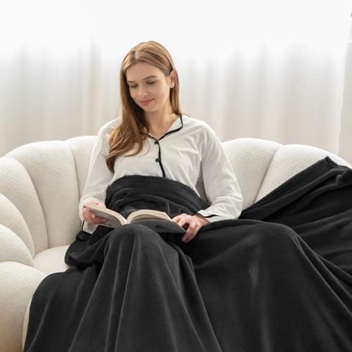 Kuscheldecke WAVVE Flauschig Warm - Sofadecke 150x200 cm Weich für Wohnraum Couchdecke GrauXL