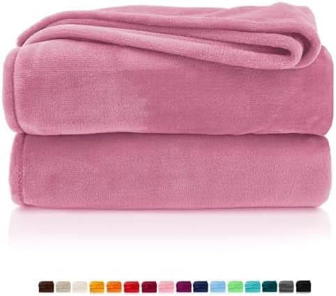 Heimtexland Kuscheldecke flauschig Oekotex warm Super Soft Decke 130x170 cm Bordeaux weinrot