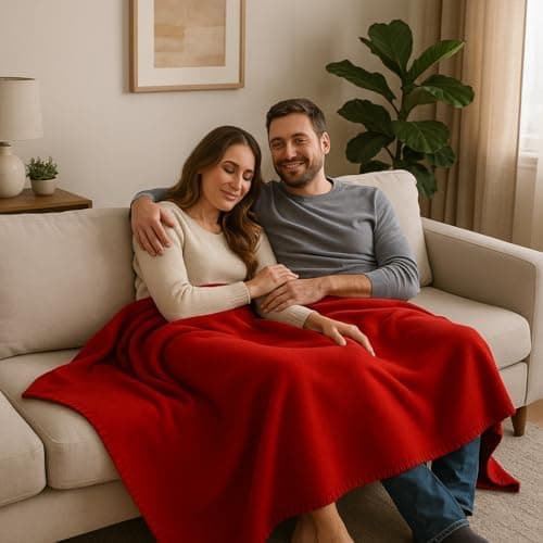 Betz Fleecedecke – weiche Wohndecke & Kuscheldecke – fürs Sofa & Bett – flauschig, leicht, wärmend & pflegeleicht – lila
