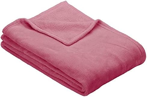 Ibena Kuscheldecke Olbia - flauschig, warm & waschbar, ideal für Kinder im Rose Farbton OEKO-TEX STANDARD 100  
Ibena Ku