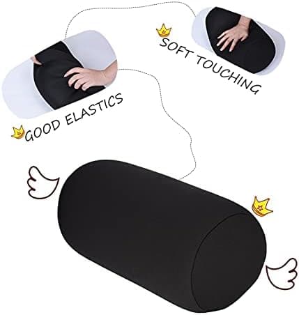 KIMISS Schwarz (Lila)           Mini Microbead Kissenrolle         für Reise und Zuhause            Helft beim Schlafen