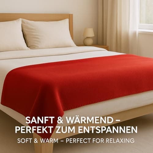 Betz Fleecedecke – weiche Wohndecke & Kuscheldecke – fürs Sofa & Bett – flauschig, leicht, wärmend & pflegeleicht – lila