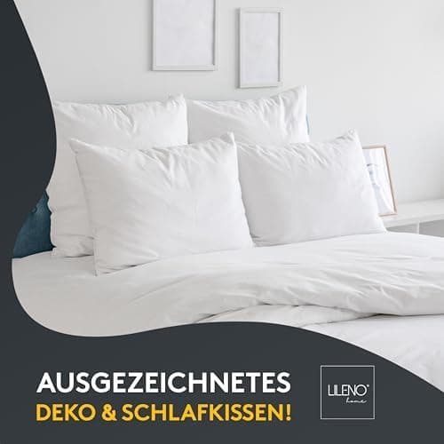 LILENO HOME 40x40 cm waschbares Kissenfüllmaterial - ideal für Allergiker und Couchkissen, Sofa Kissen, Cocktailkissen u
