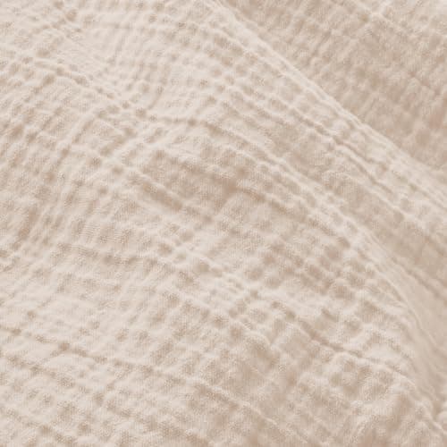 Oeko-Tex zertifizierte Musselin Tagesdecke 220x240cm Hellblau | Couch- & Sofadecke XXL | Baumwolle Qualität