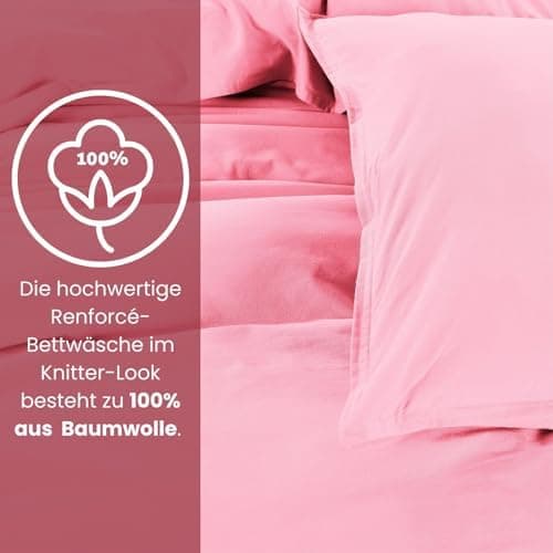 Wometo Bettwäsche Renforce Stone-Washed - Curry Gelb 100% Baumwolle OEKO-TEX Weich Modern Used-Look Leinen-Optik OEKO-TE