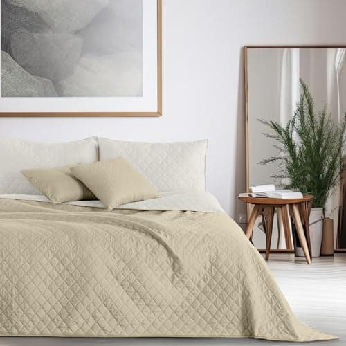 DecoKing Tagesdecke 260 x 280 Steel Silver Grey Dimgray Zweiseitig Pflegeleicht Axel