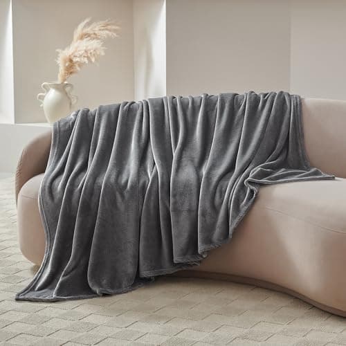 CozyLux Kuscheldecke Flauschig für 4 Jahreszeiten - Weich/Warm/Leicht - Sofa/Bett/Couch 150x200cm Grau