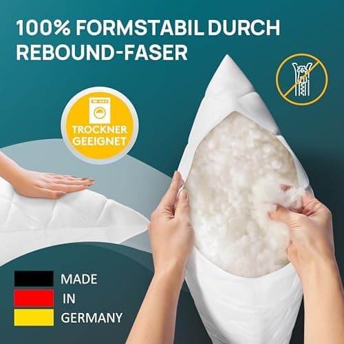 LILENO HOME 95°C waschbares Kissenfüllungsset - ideal für Allergiker - Polyester Innenkissen 40 x 40 cm als Couchkissen,