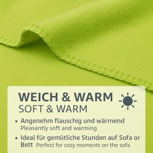 Betz Fleecedecke – weiche Wohndecke & Kuscheldecke – fürs Sofa & Bett – flauschig, leicht, wärmend & pflegeleicht – lila