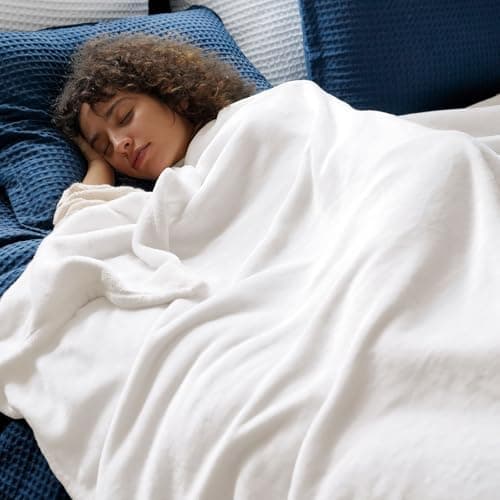 Oeko-Tex Weich Warm Kuscheldecke PHF Flauschig Fleecedecke 130x150cm - Beige, Couch, Sofa & Bett Überwurf