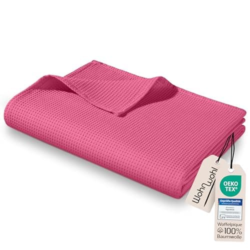 Tagesdecke Grau 100% Baumwolle Pflegeleicht Sommerdecke