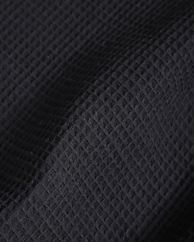 Premium Waffelpique Tagesdecke Grau 160x220cm - Leichte Sommerdecke für Bett und Sofa - 100% Baumwolle