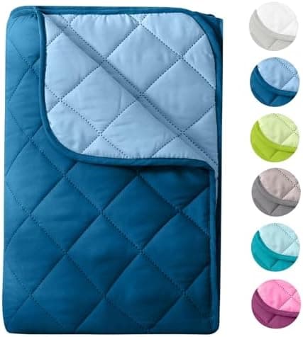 Wometo Microfaser Sommer Steppbett OekoTex - grün und hellgrün Kochfest -ideal für Camping und heiße Tage - 200x200 - oh