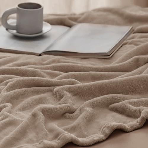 BEDSURE Wohndecke Warm Grau - Weich, Fleecedecke für Frauen, Couch Überwurf 150x200cm