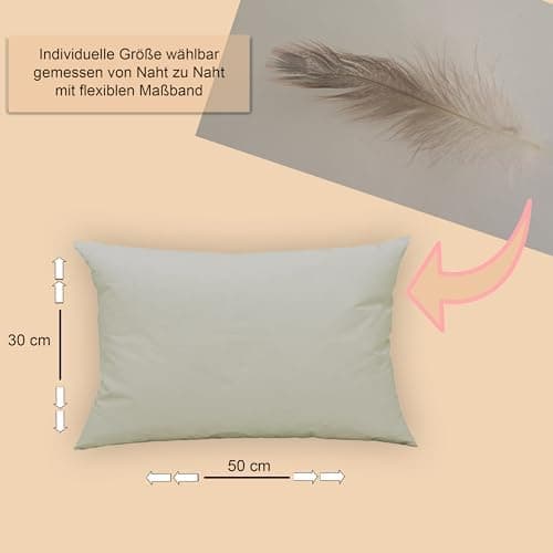 Federkissen 50x50 cm Deko für Sofa und Bett
| Kopfkissen 50x50 cm mit Füllkissen fürComfort und Deko
| Cocktailkissen 5