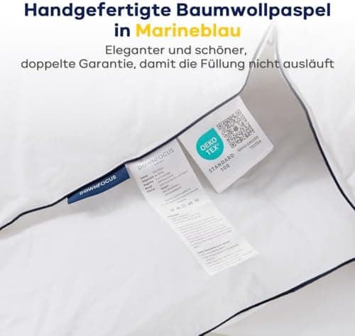 Deingebeudecke 135x200 mit Federn & Gänsedaunen, 100% Bauwolle Oeko-Tex, RDS Zertifiziert für Tierwohl (Ganzjahres Daune
