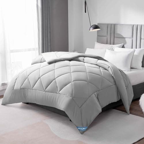 WAVVE Decke 200x220 Bettdecke, Super Weiche Zudecke Schlafdecke, Atmungsaktive Steppdecke 300gsm Mikrofaser Weiß OEKO-TE