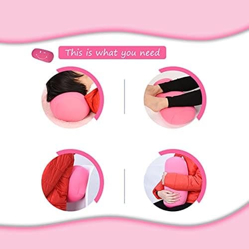 KIMISS Schwarz (Lila)           Mini Microbead Kissenrolle         für Reise und Zuhause            Helft beim Schlafen